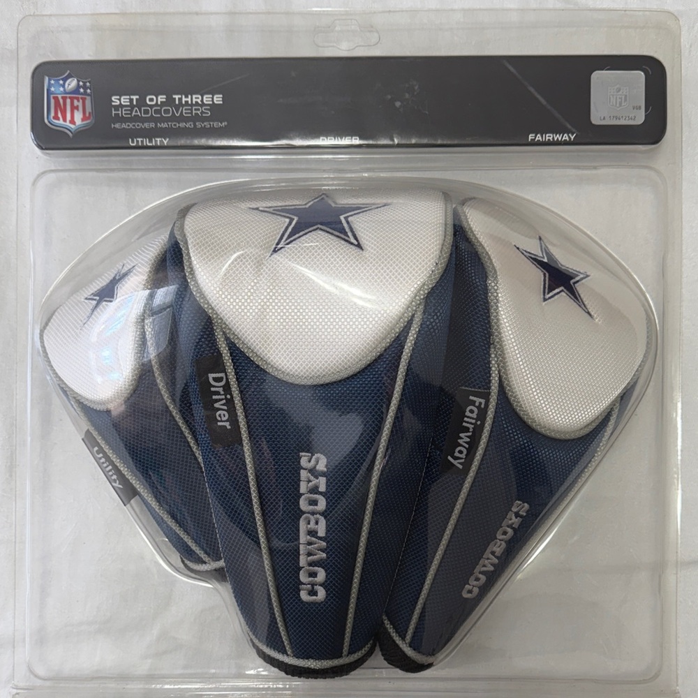 NFL Dallas Cowboys Blue and White Headcovers NIB